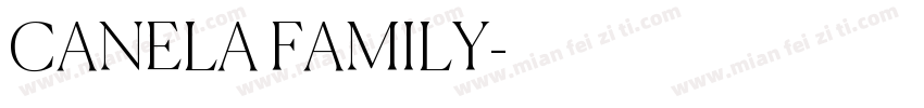 CANELA FAMILY字体转换
